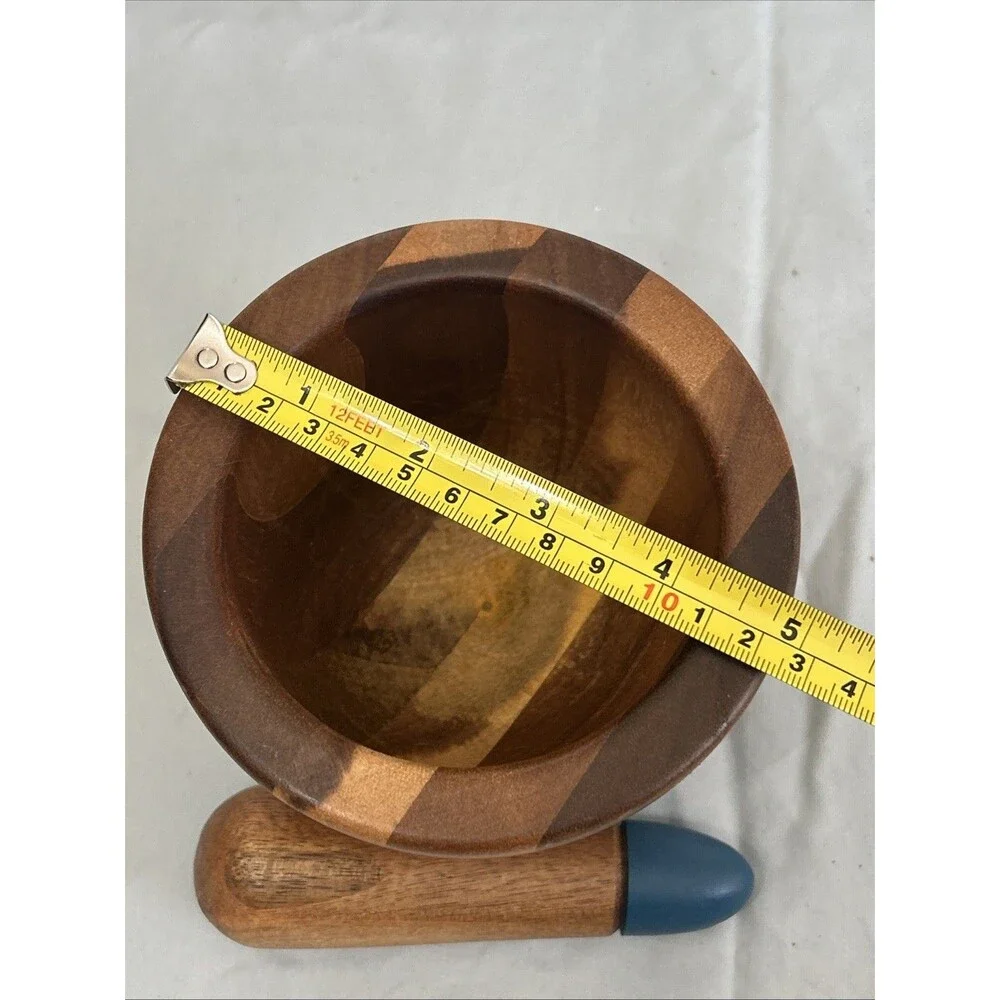 Thyme & Table Acacia Wood Mortar & Pestle